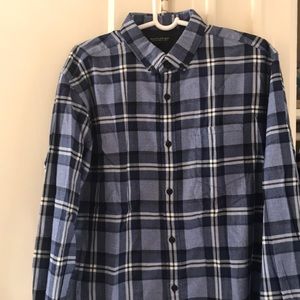 Banana Republic men’s xl blue flannel button down
